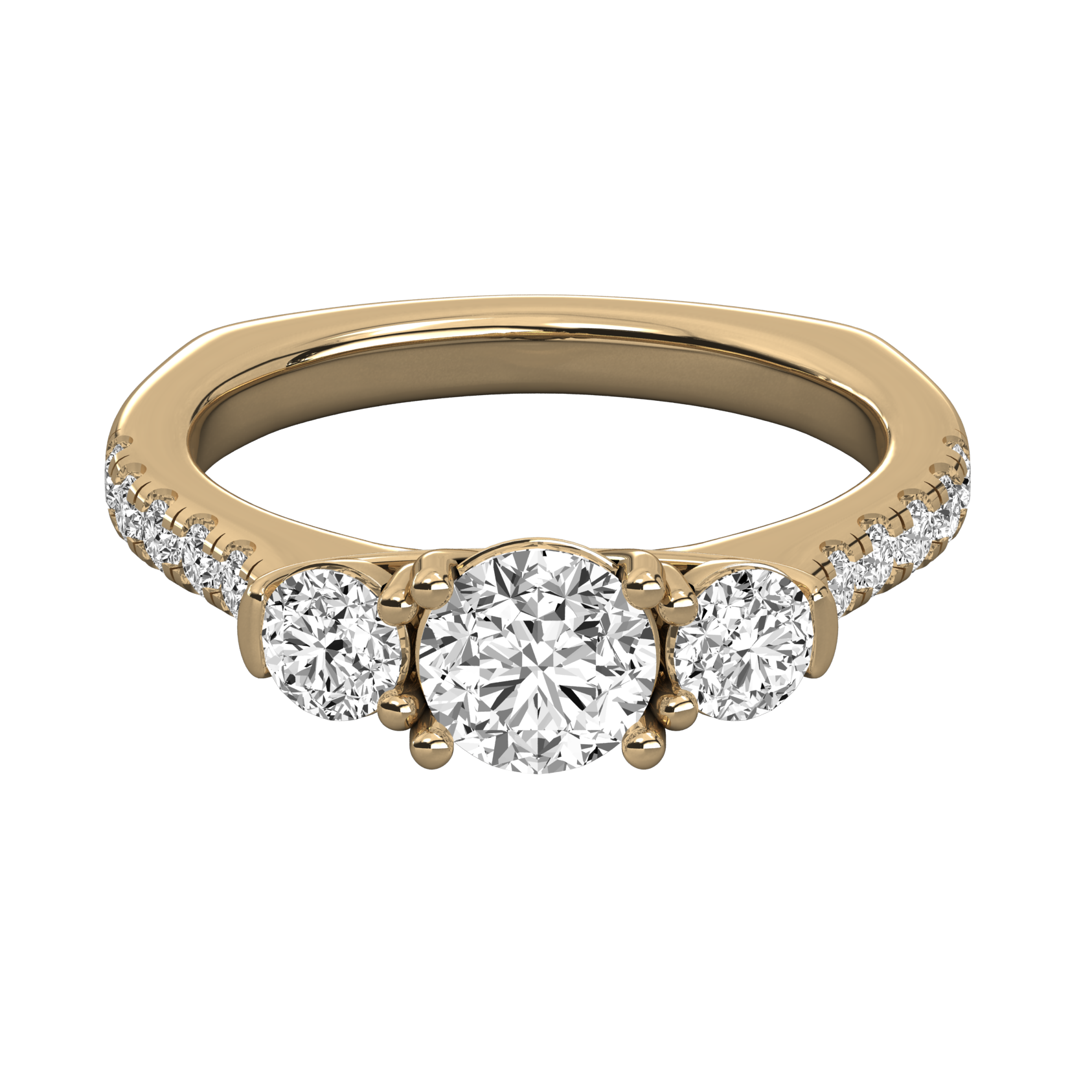 Keeva Jewels Round Cut Diamond Engagement Ring - KJR5043