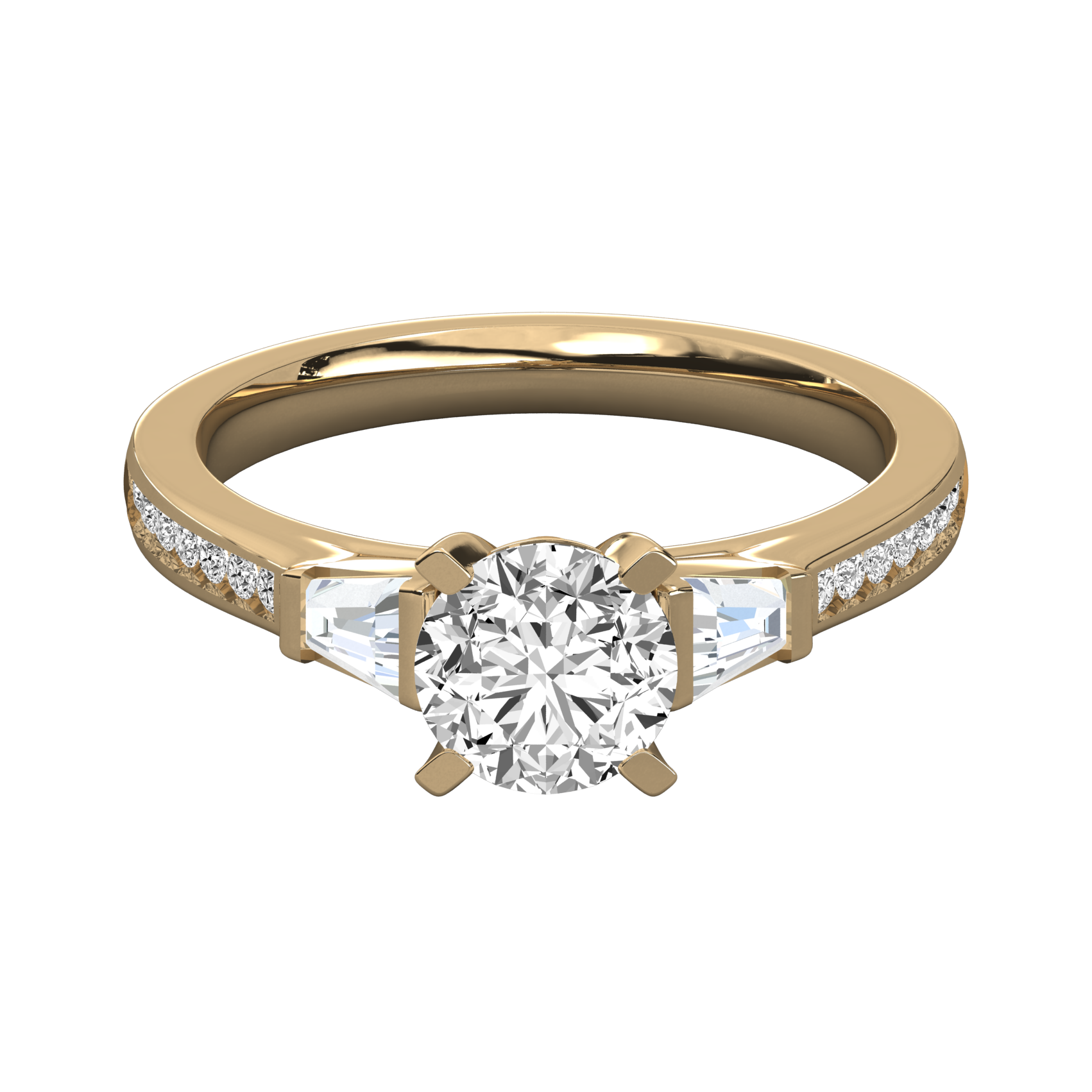 Keeva Jewels Round Diamond And Bugget Engagement Ring - KJR5037