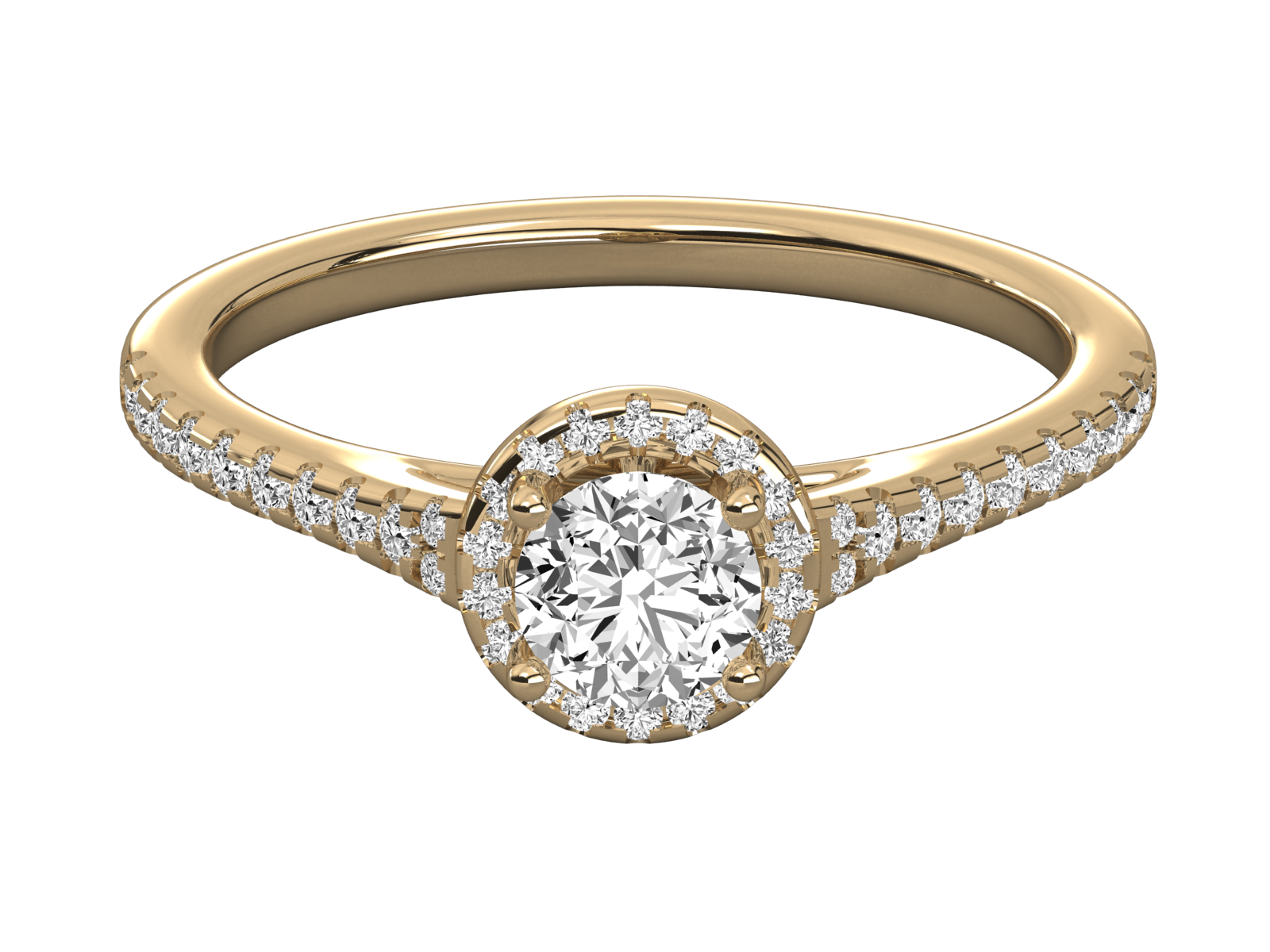 Keeva Jewels Round Diamond Halo Engagement Ring - KJR5114