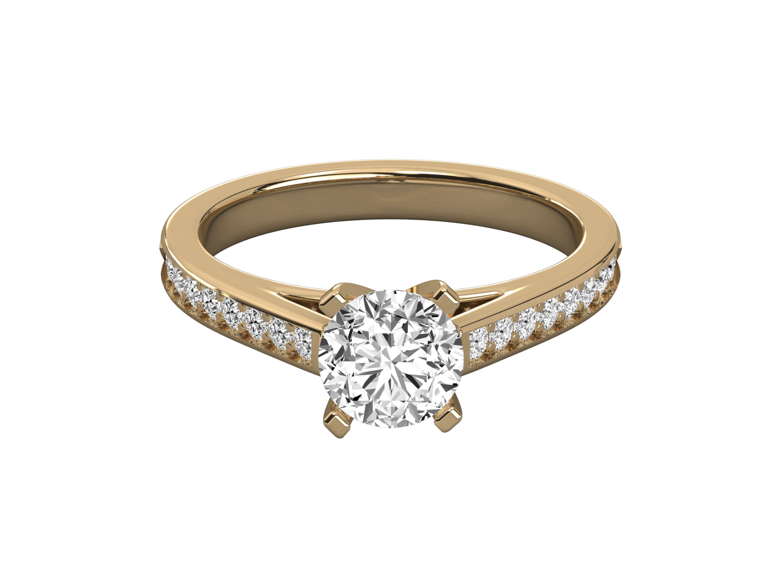 Keeva Jewels Round Diamond Solitaire Ring - KJR5156