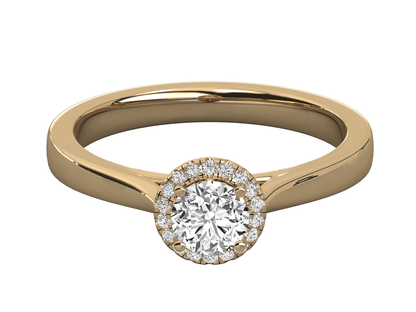 Keeva Jewels Round Diamond Halo Engagement Ring - KJR5109