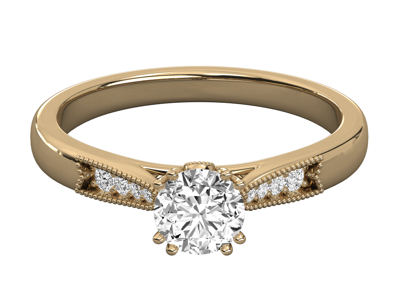 Keeva Jewels Round Diamond Designer Solitaire Ring - KJR5164