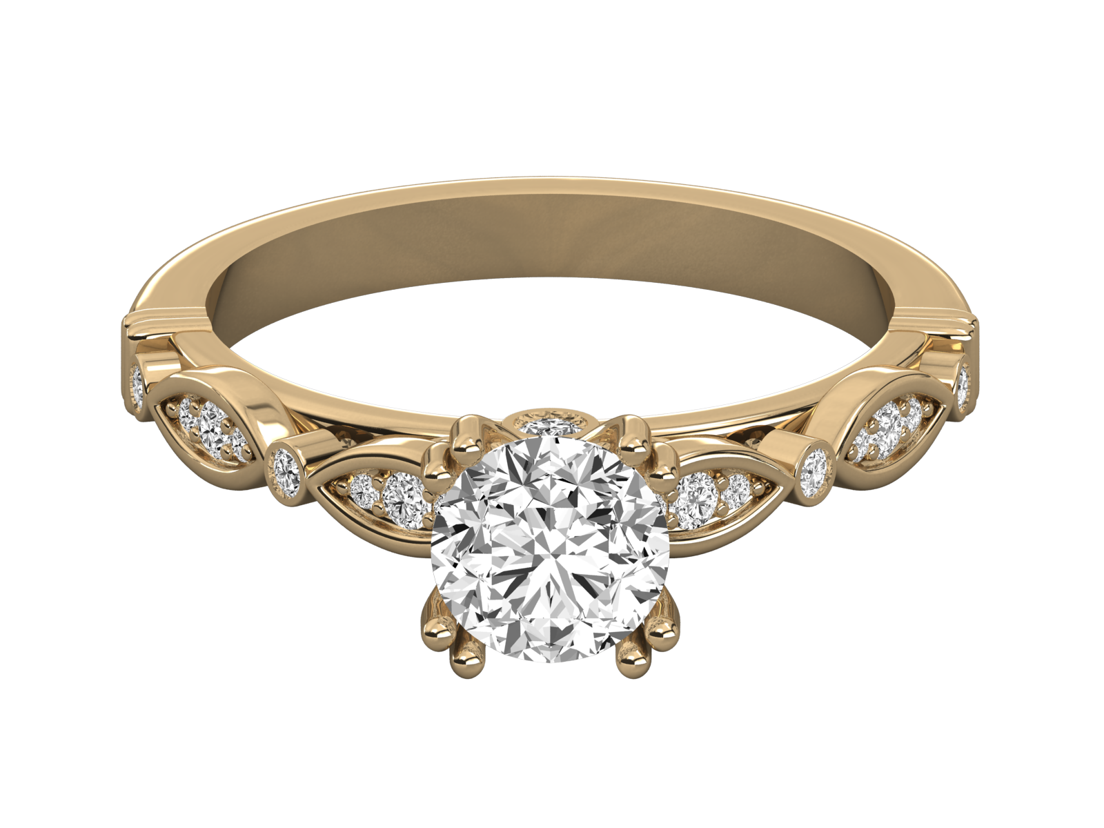 Keeva Jewels Round Diamond Megan Round Solitaire Ring - KJR5189