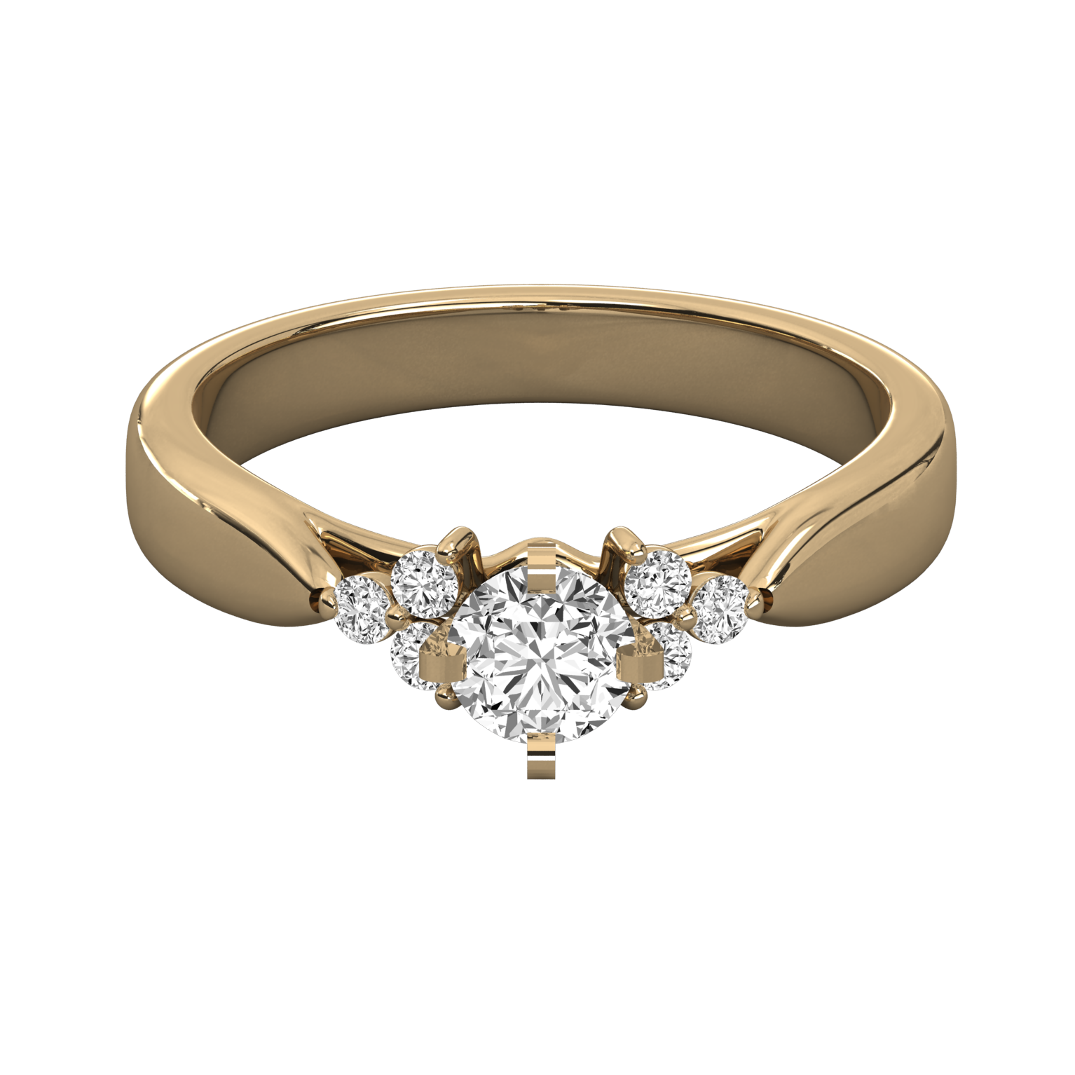 Keeva Jewels Round Diamond Prong Set Solitaire Ring - KJR5078