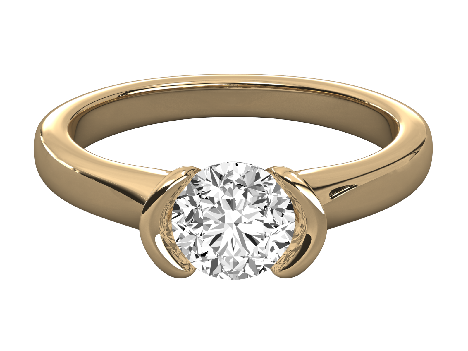 Keeva Jewels Round Diamond Solitaire Ring - KJR5176