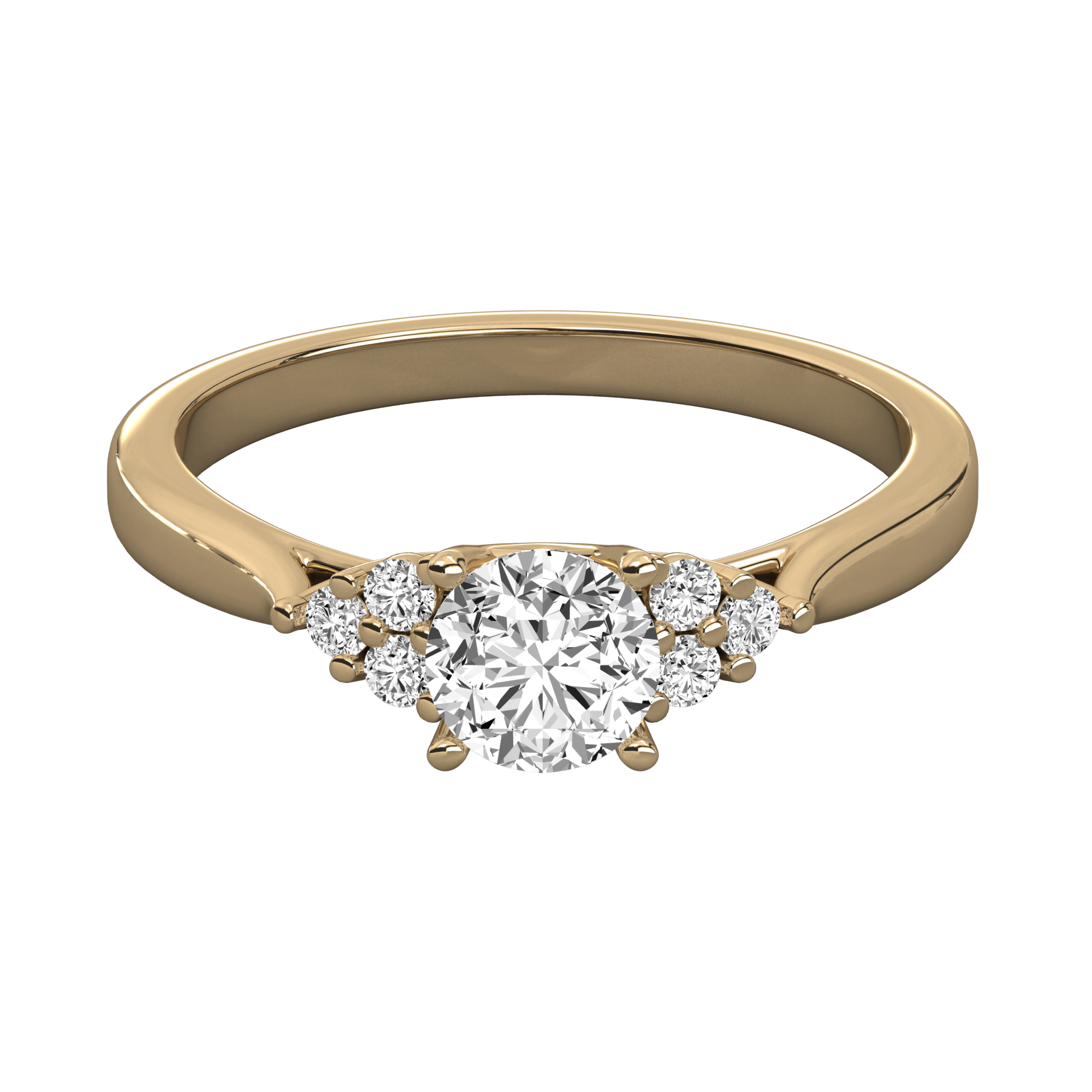 Keeva Jewels Round Cut Diamond Solitaire Wedding Band - KJR5071