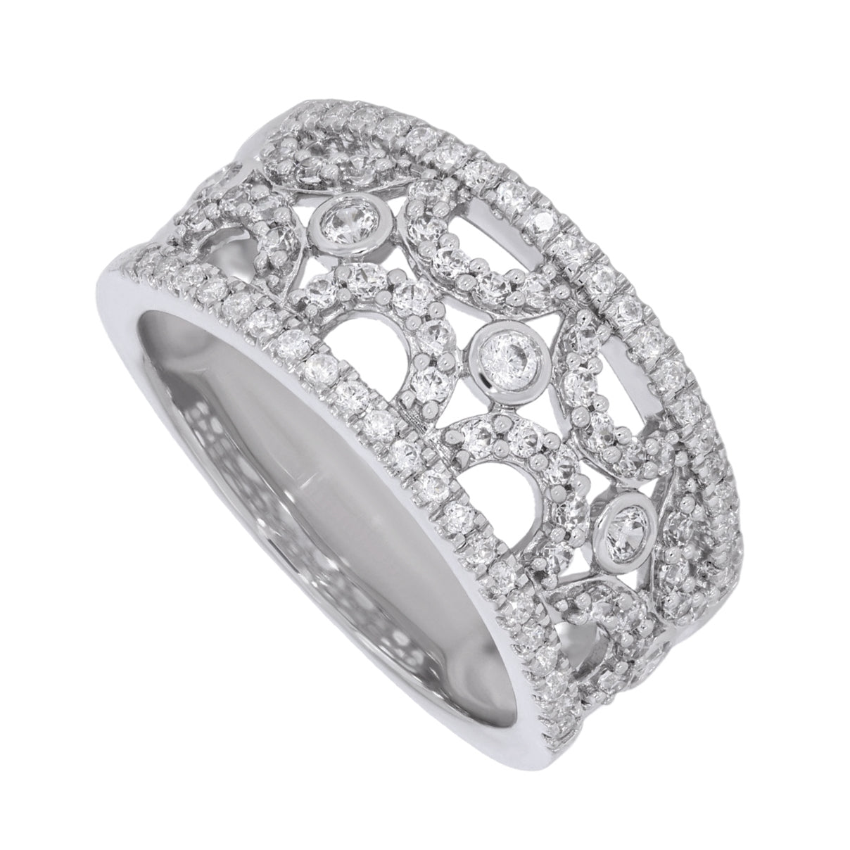 Keeva Jewels Round Diamond Designer Wedding Band - KJR4043