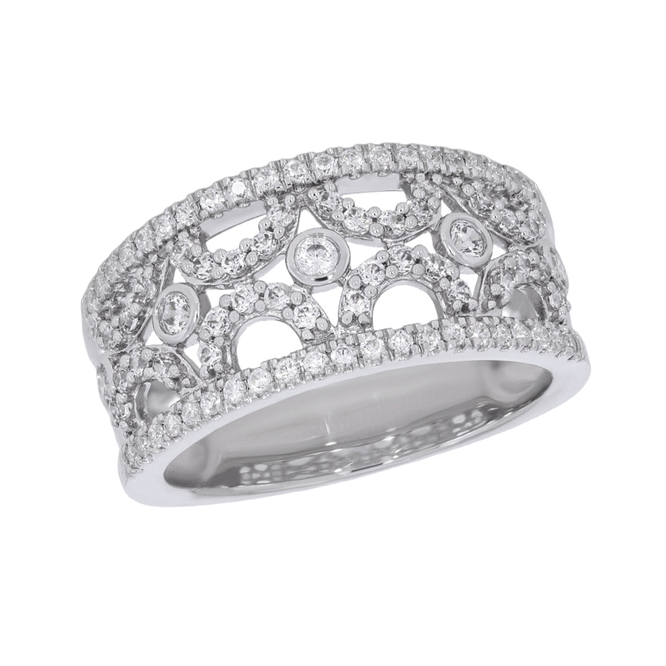 Keeva Jewels Round Diamond Designer Wedding Band - KJR4043