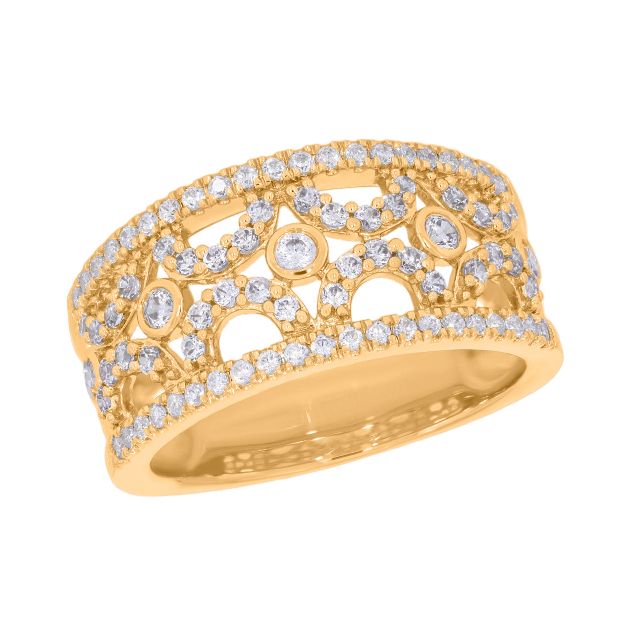 Keeva Jewels Round Diamond Designer Wedding Band - KJR4043