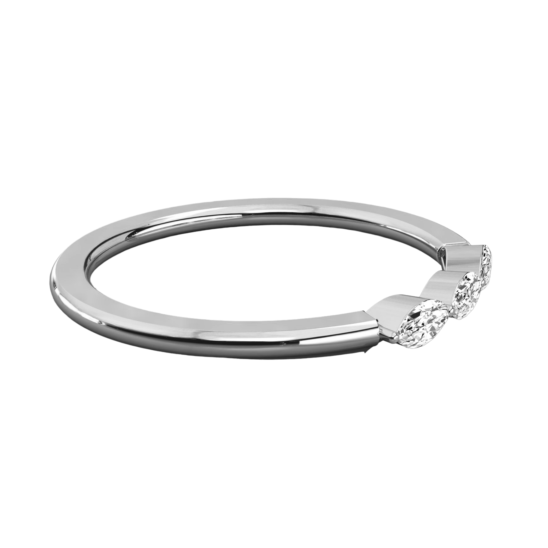 Keeva Jewels Marquise Cut Diamond Wedding Band - KJR5360