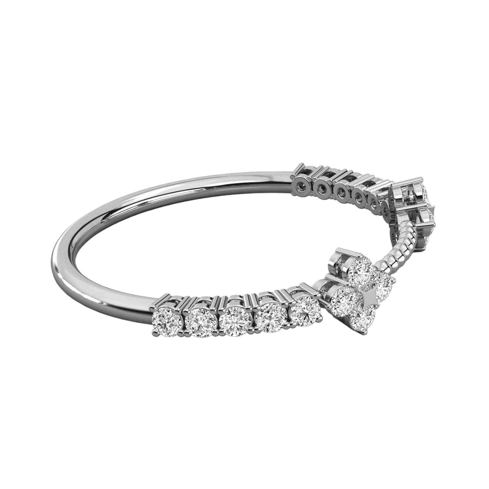 Keeva Jewels Round Diamond New Design Wedding Band - KJR5411