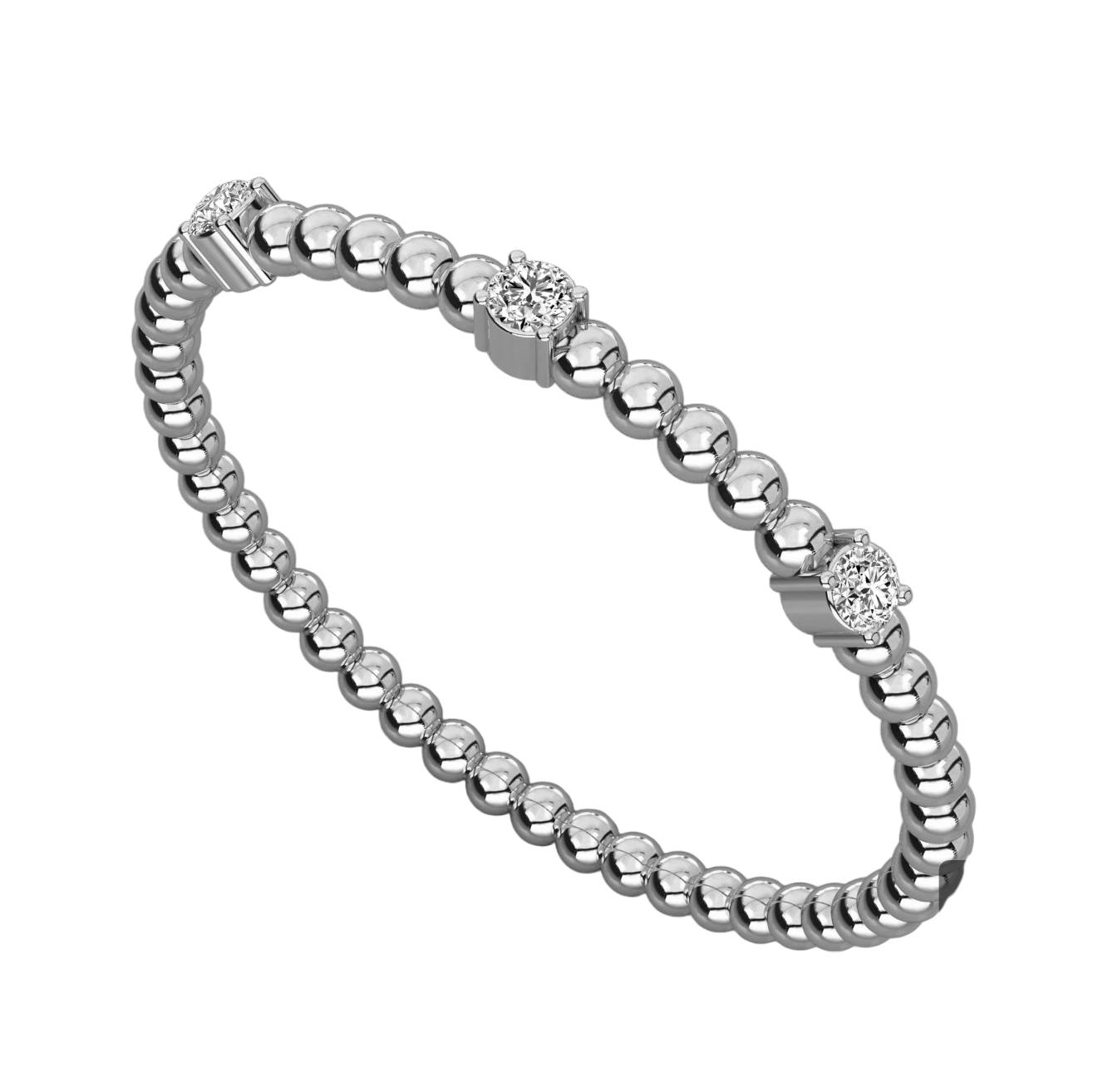 Keeva Jewels Round Diamond Bubble Design Wedding Band - KJR5437