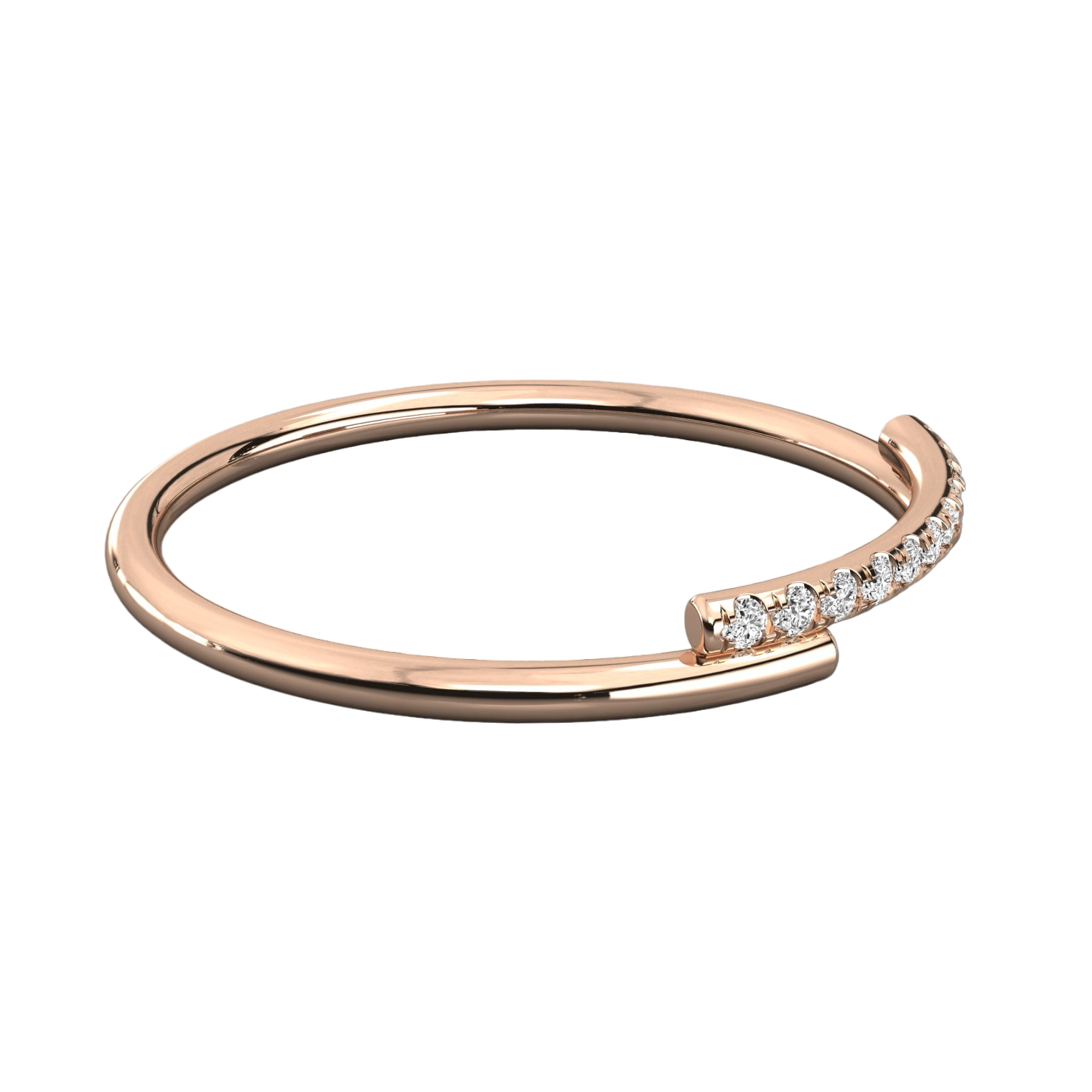 Keeva Jewels Round Diamond Simple Design Wedding Band - KJR5460