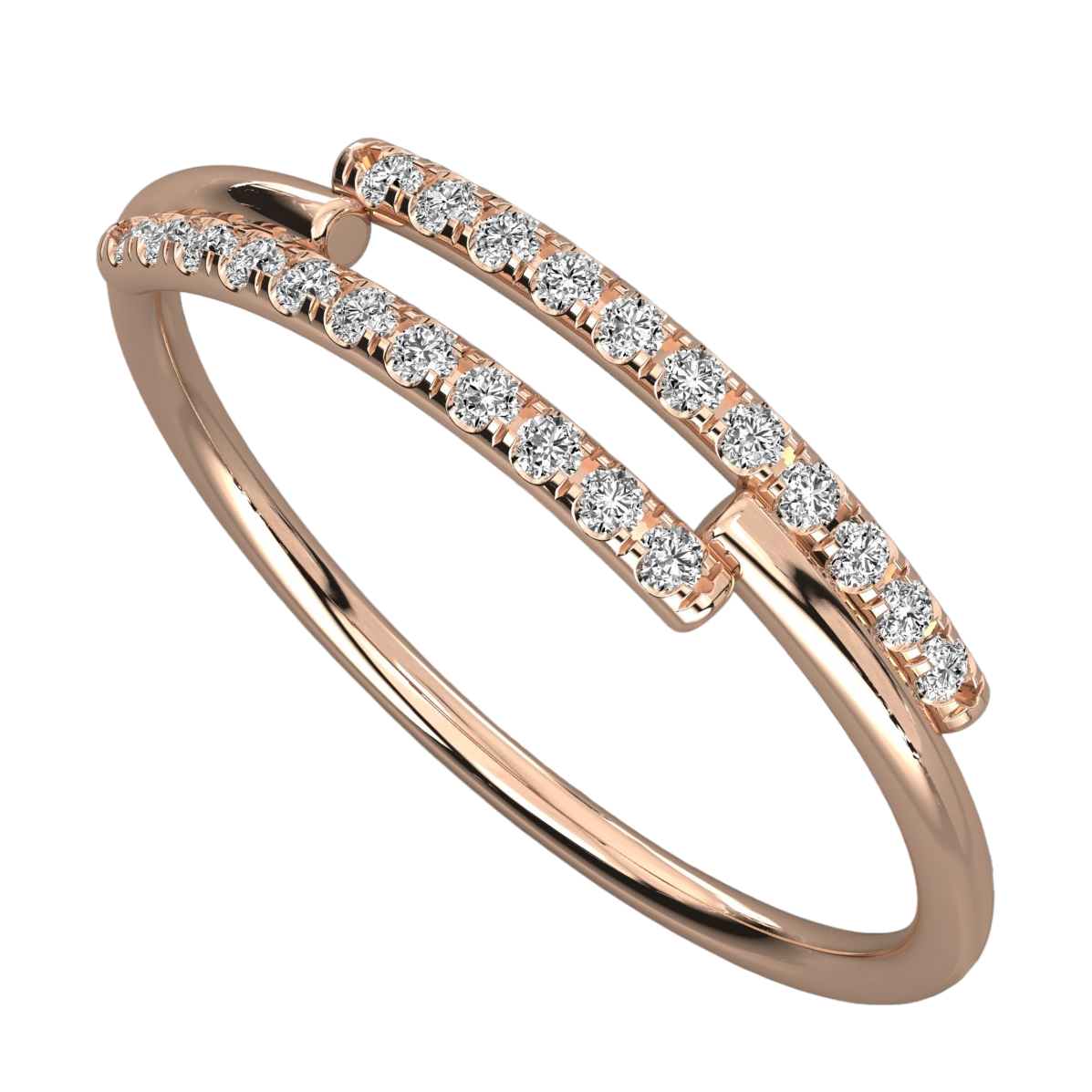 Keeva Jewels Round Diamond Simple Design Wedding Band - KJR5461