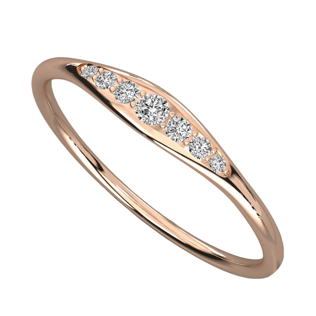 Keeva Jewels Round Diamond Wedding Band - KJR5474