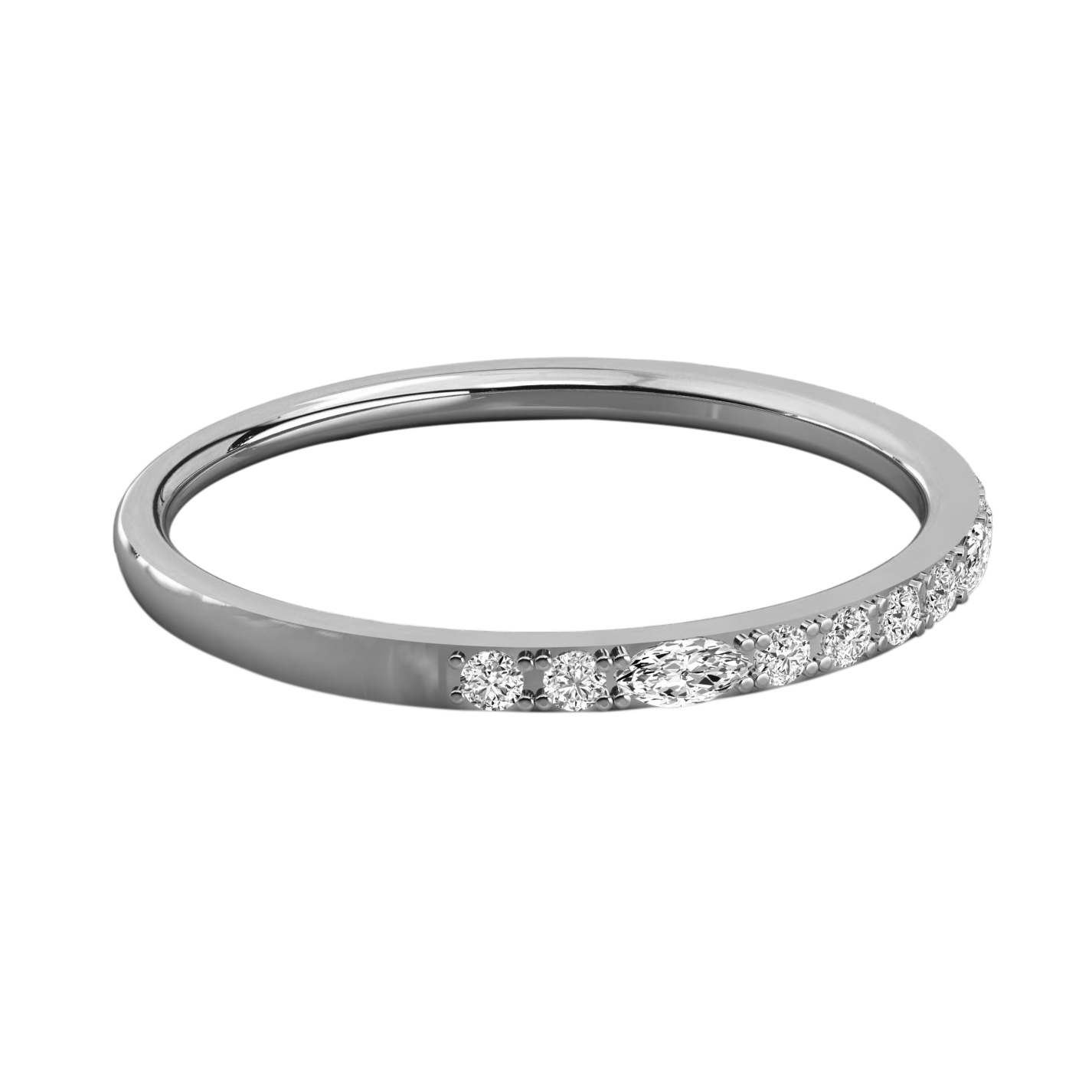 Keeva Jewels Round And Marquise Diamond Designer Wedding Band - KJR5478