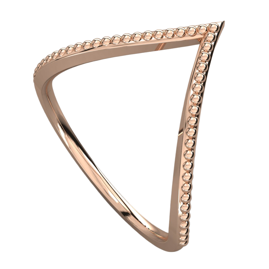 Keeva Jewels Without Diamond Triangle Design Wedding Band - KJR5533