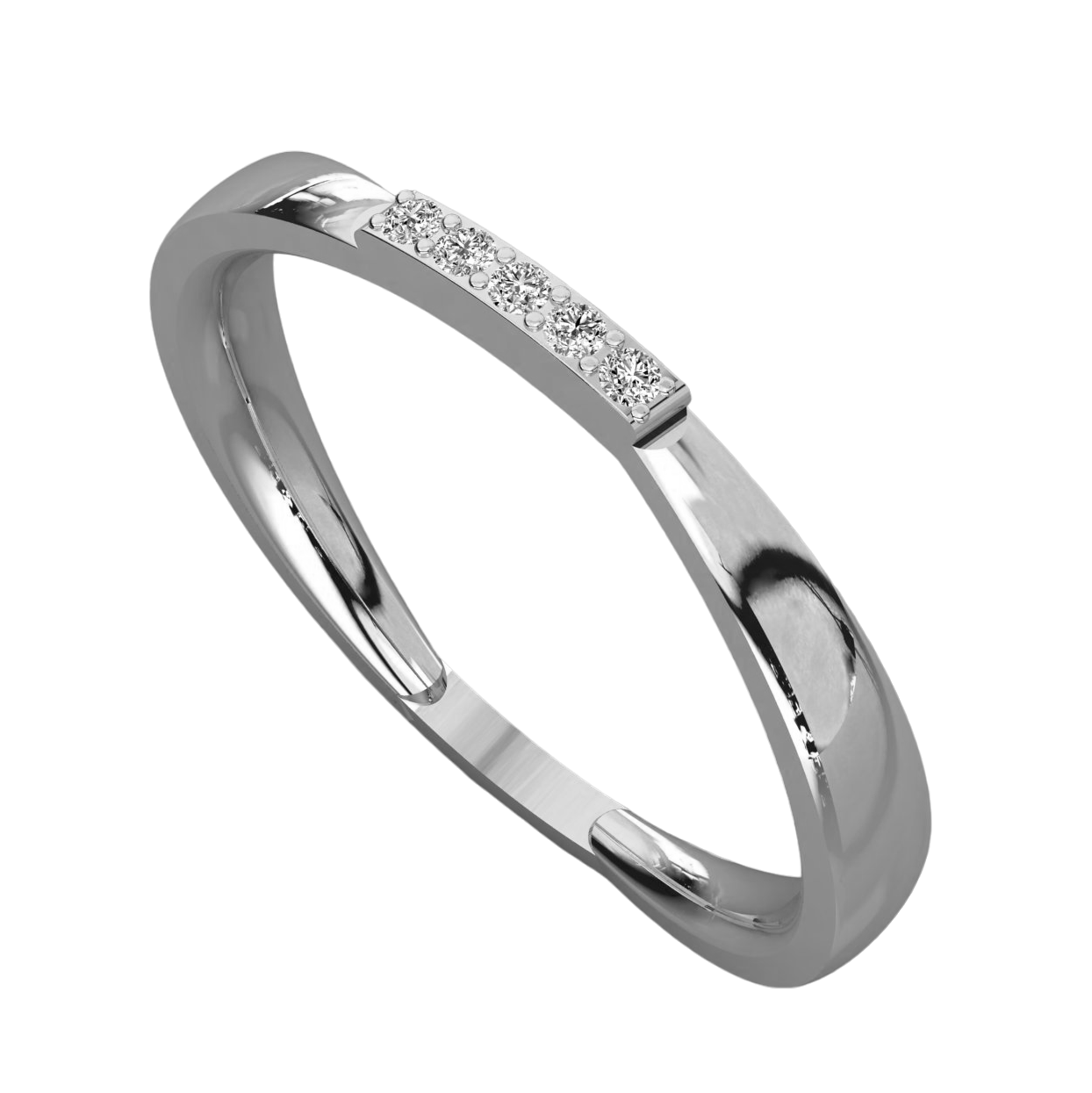 Keeva Jewels Rpund Diamond Prong Wedding Band - KJR5535