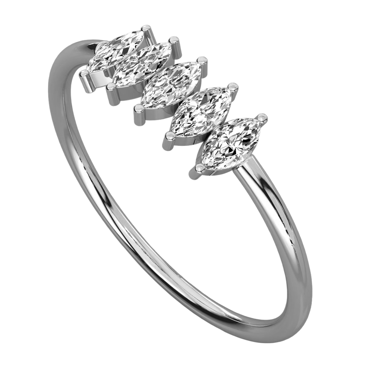 Keeva Jewels Marquise Diamond Wedding Band - KJR5536