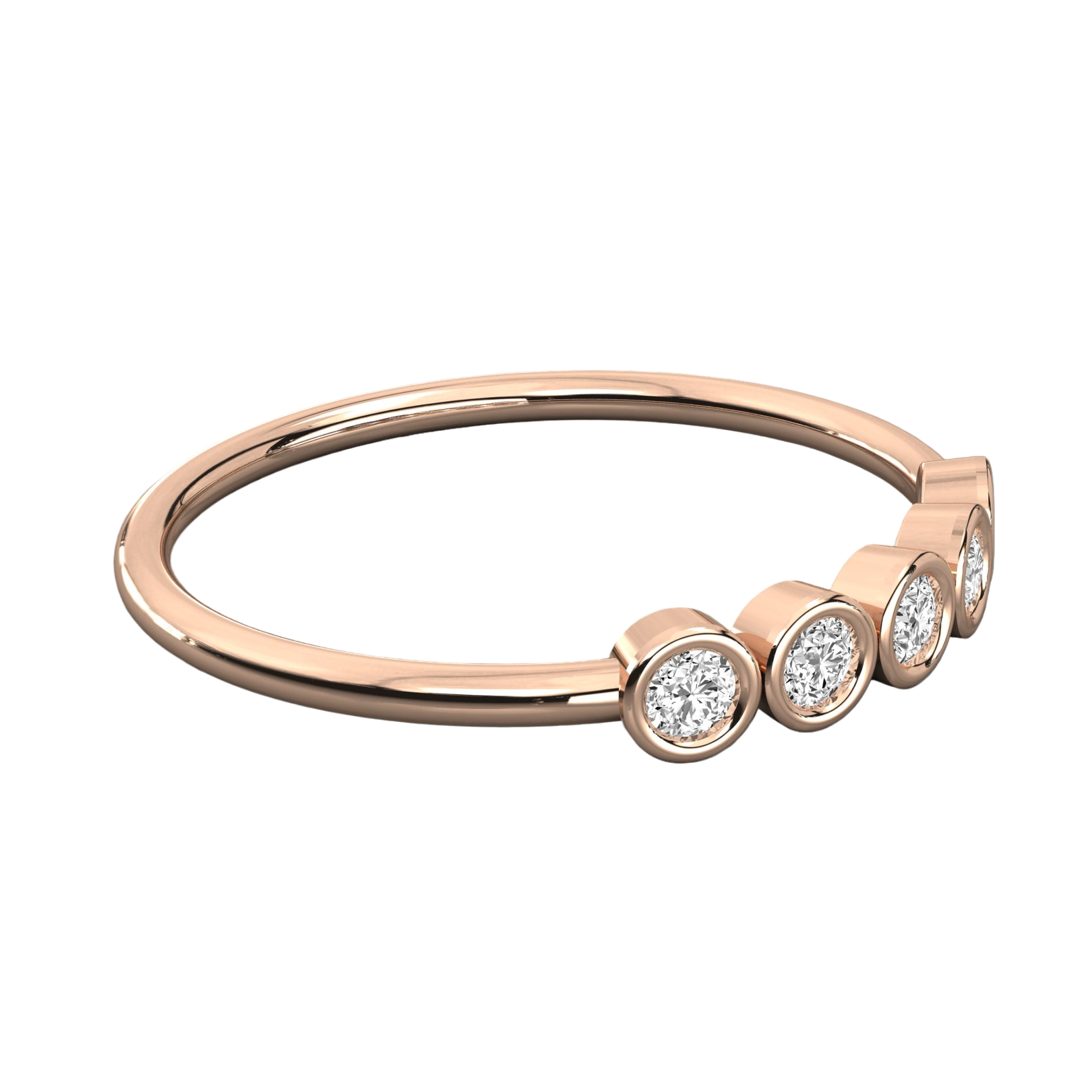 Keeva Jewels Round Diamond Bubble Wedding Band - KJR5537