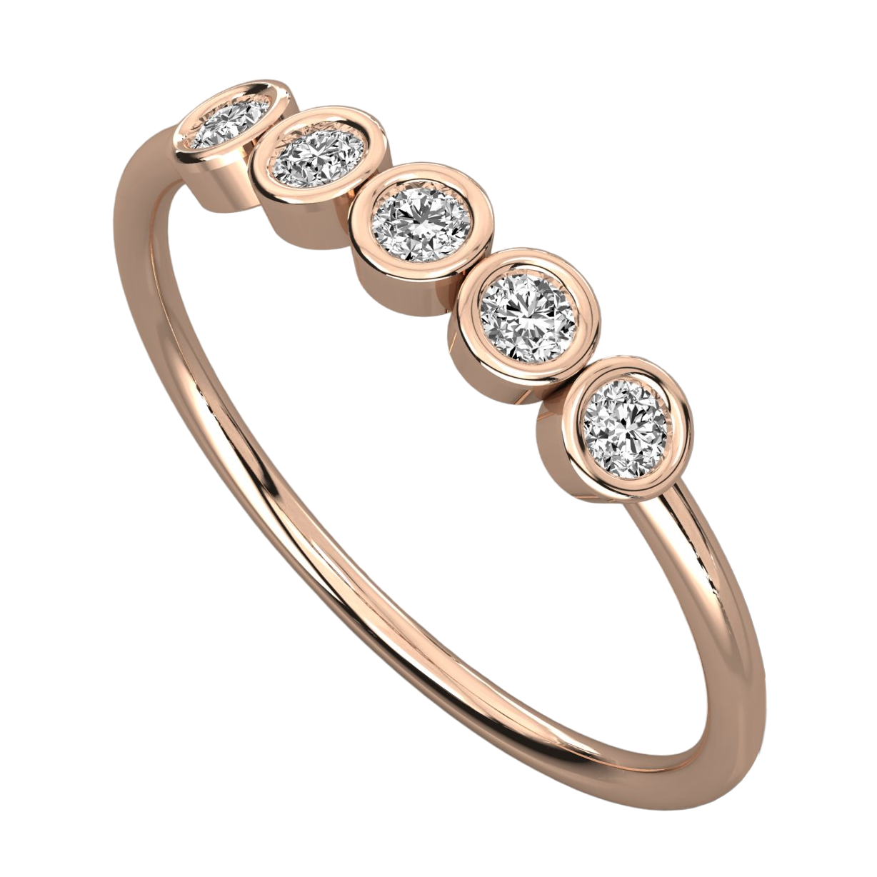 Keeva Jewels Round Diamond Bubble Wedding Band - KJR5537