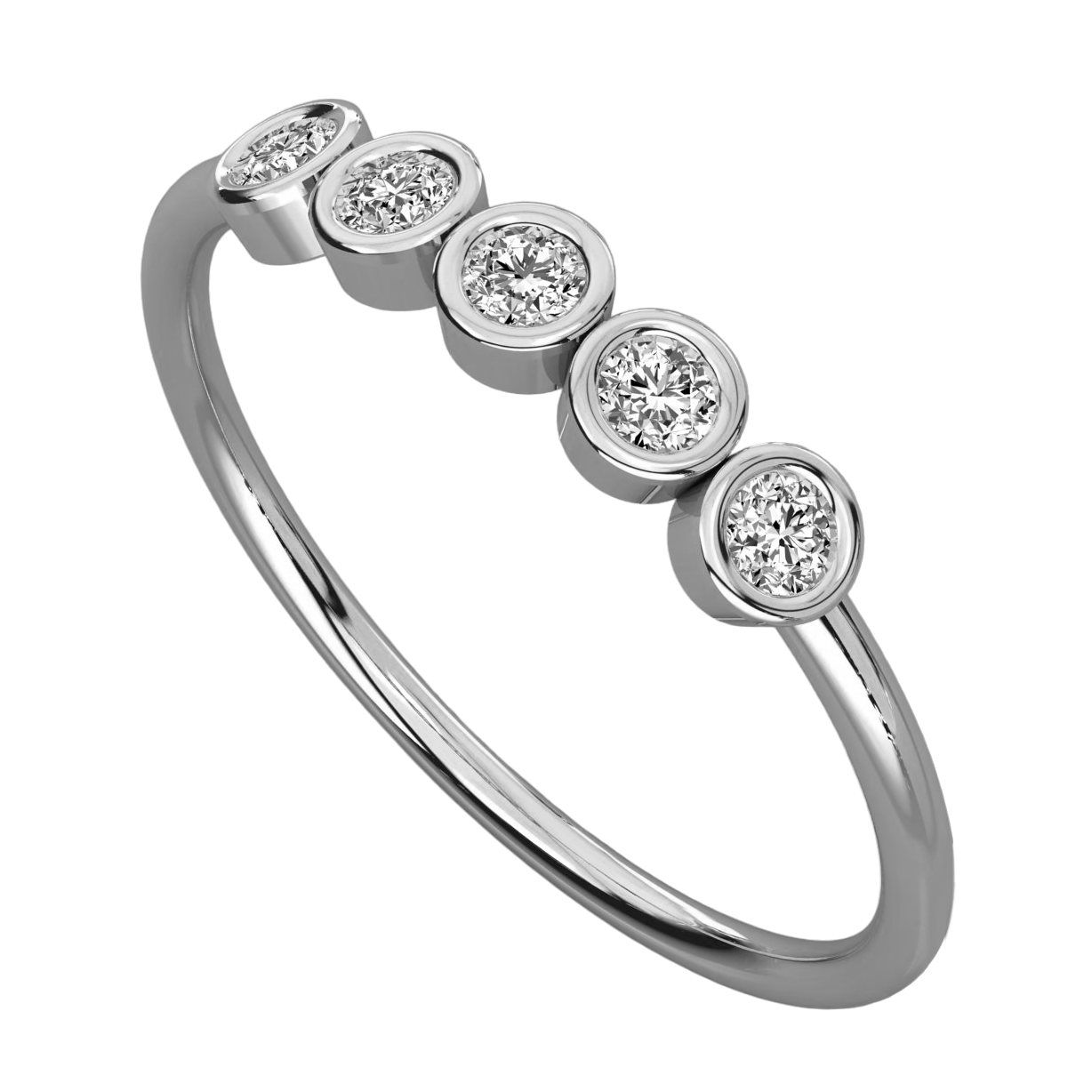 Keeva Jewels Round Diamond Bubble Wedding Band - KJR5537