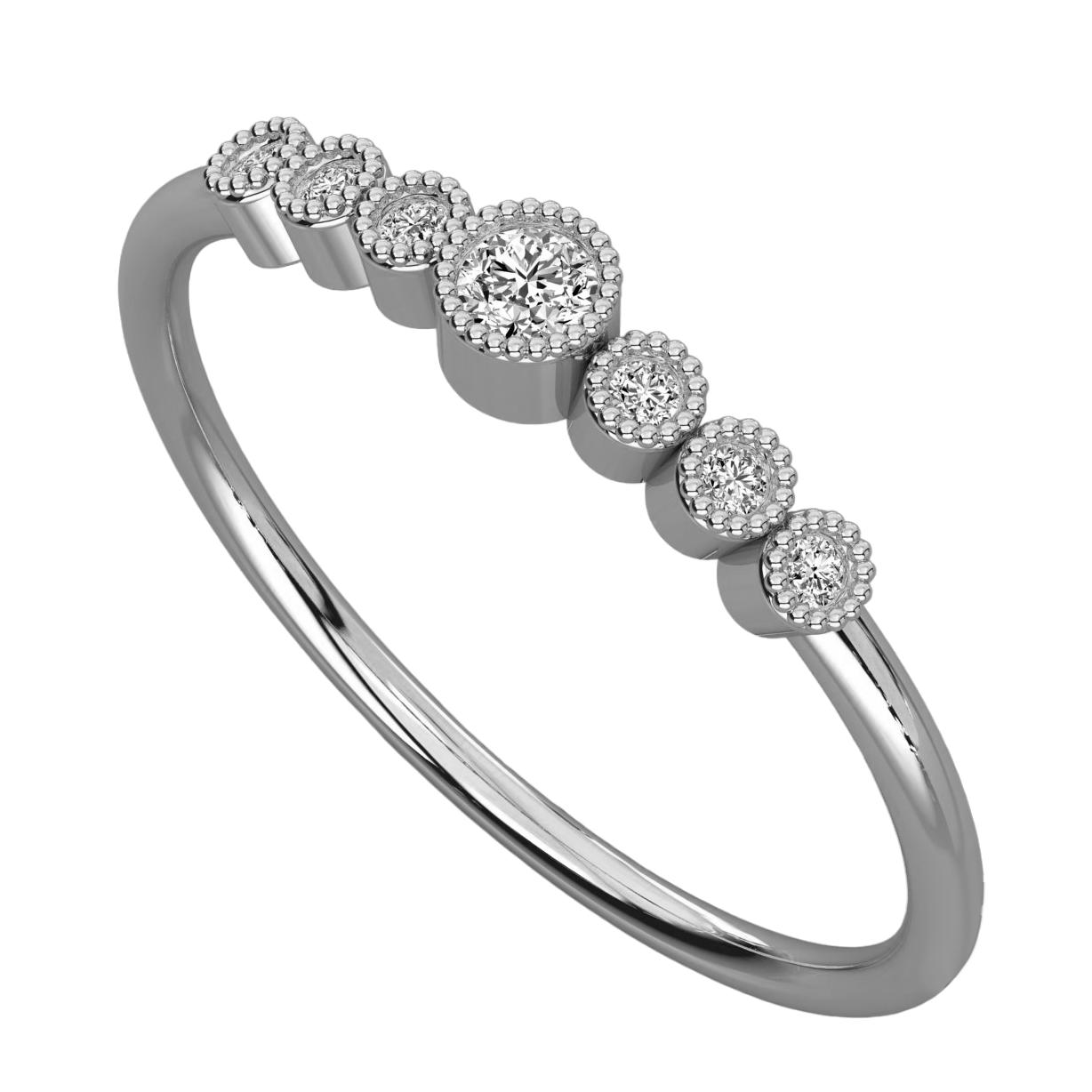 Keeva Jewels Round Diamond Wedding Band - KJR5541