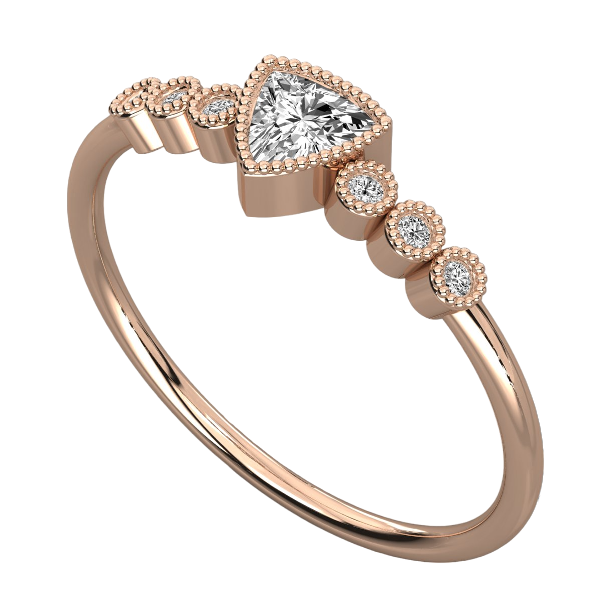 Keeva Jewels Round And Trilliant Shape Diamond Wedding Band - KJR5552