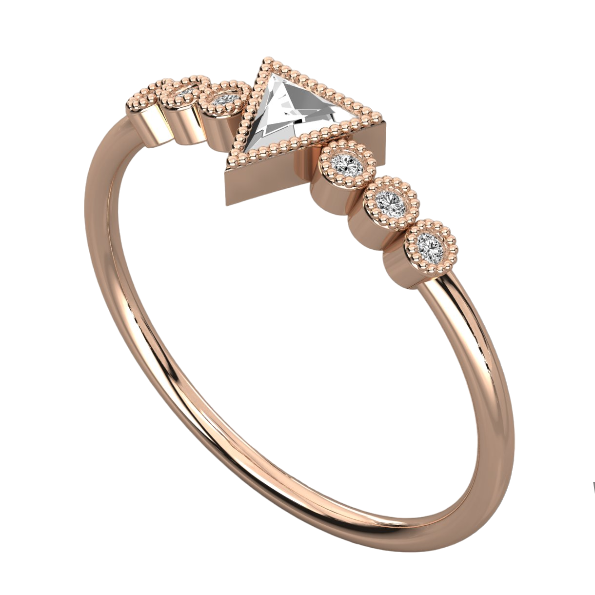 Keeva Jewels Round And Trilliant Shape Diamond Wedding Band - KJR5553