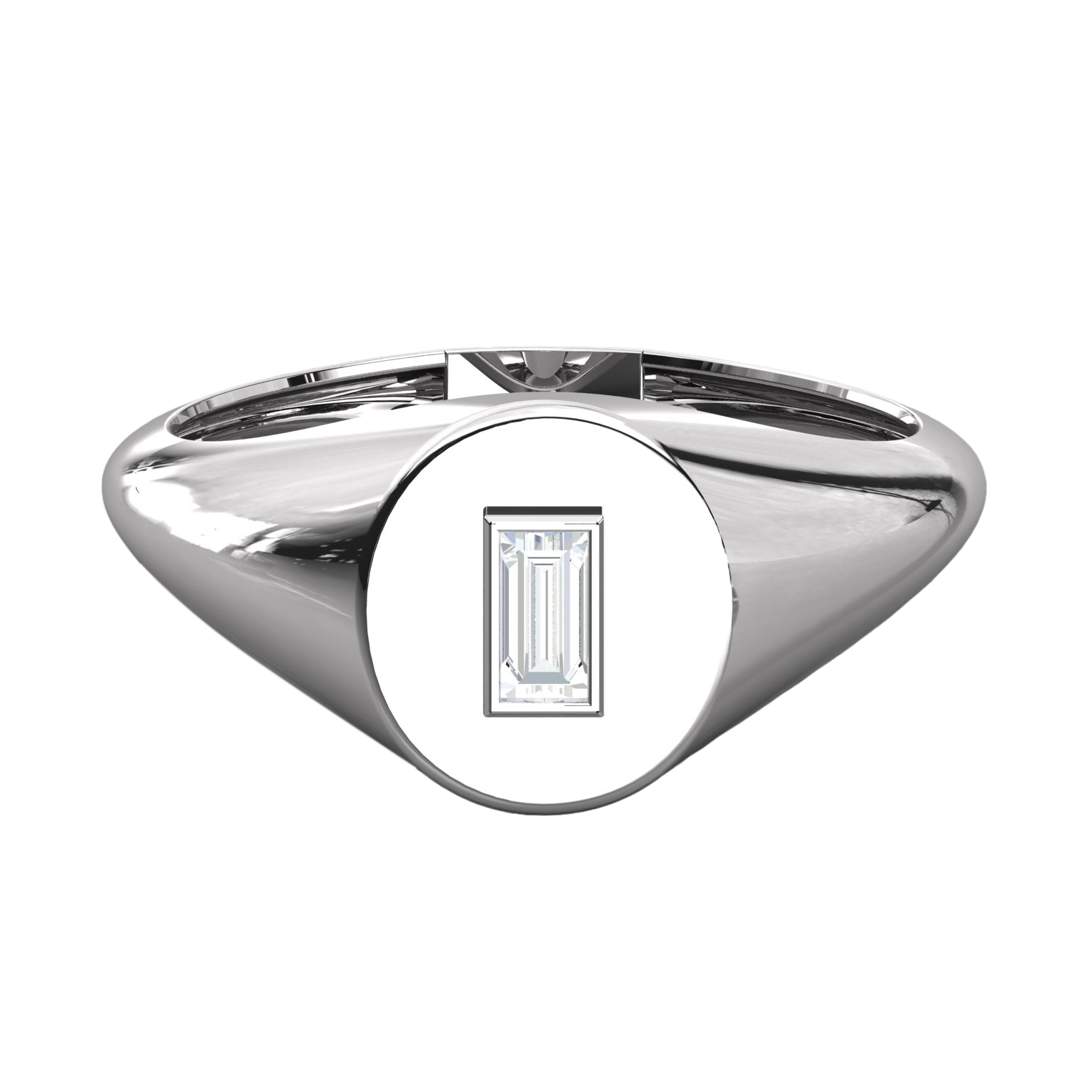 Keeva Jewels Round Cut Diamond Signet Ring - KJR5294