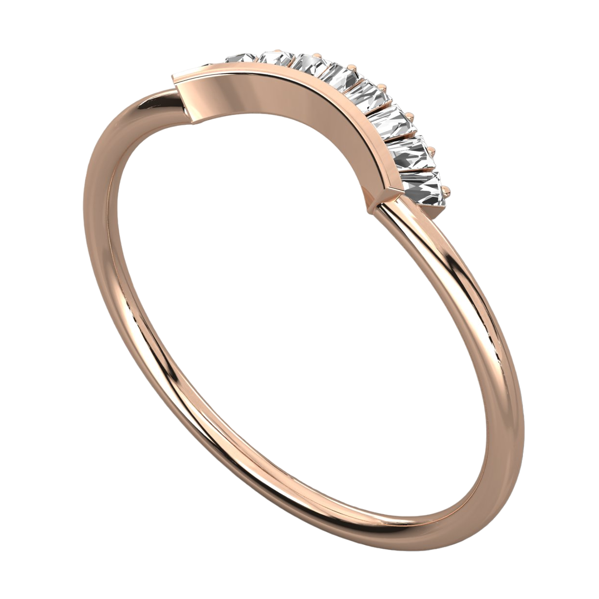 Keeva Jewels Baguette Diamond Wedding Band - KJR5594